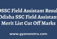 OSSC Field Assistant Result Merit List