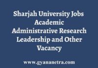 Sharjah University Jobs