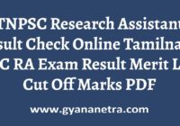 TNPSC Research Assistant Result Merit List