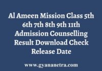 Al Ameen Mission Counselling Result