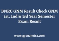 BNRC GNM Result Semester Exam