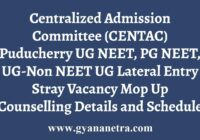 CENTAC Stray Vacancy Counselling