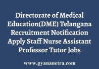 DME Telangana Recruitment