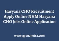 Haryana CHO Recruitment Notification