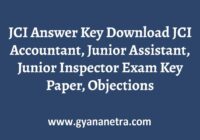 JCI Answer Key Paper PDF