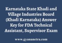 Khadi Karnataka Answer Key