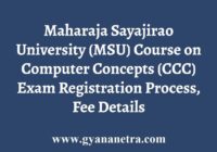 MS University CCC Exam Registration