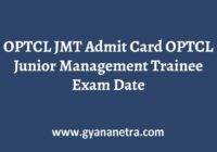 OPTCL JMT Admit Card Exam Date