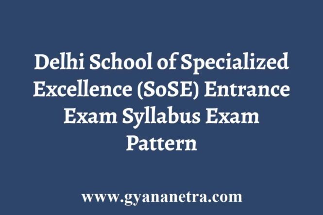 School of Specialized Excellence Syllabus