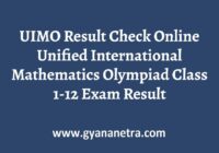 UIMO Result Topper List