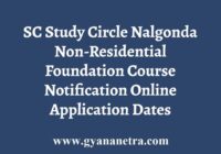 SC Study Circle Nalgonda Non-Residential Foundation Course
