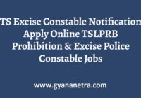 TS Excise Constable Notification Online Application Form