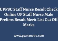 UPPSC Staff Nurse Result Merit List