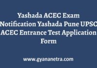 Yashada Pune ACEC Entrance Exam Notification