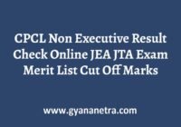 CPCL Non Executive Result Merit List