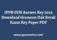 IPPB GDS Answer Key Paper