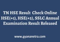 TN HSE Result Check Online