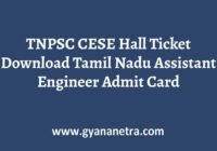 TNPSC CESE Hall Ticket Exam Date
