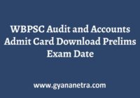 WBPSC Audit and Accounts Admit Card