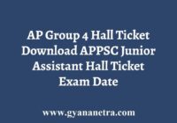 AP Group 4 Hall Ticket Download