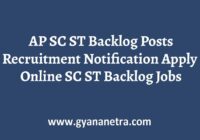 AP SC ST Backlog Posts Recruitment Notification