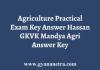 Agriculture Practical Exam Key Answer