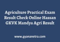 Agriculture Practical Exam Result