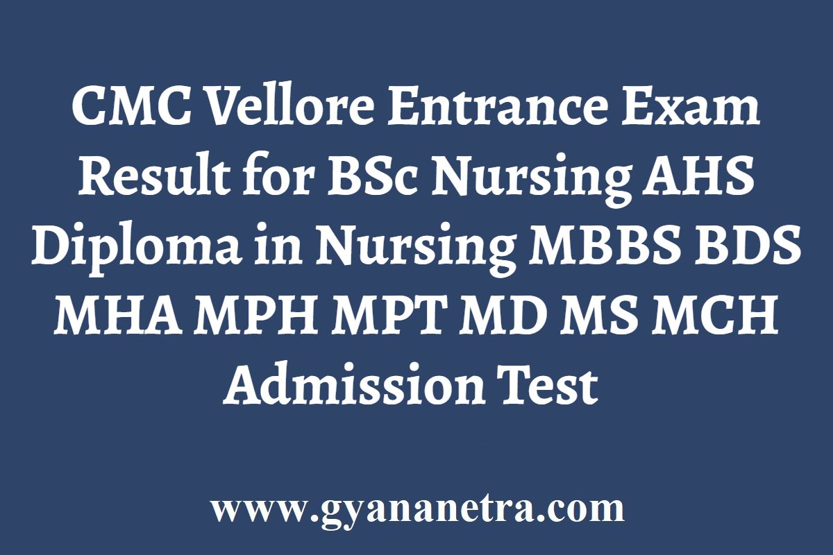 cmc-vellore-entrance-exam-result-2023-ug-pg-bsc-nursing-gyananetra