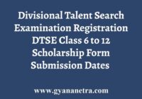 Divisional Talent Search Exam Registration