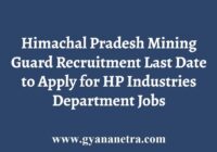 Himachal Pradesh Mining Guard Recruitment
