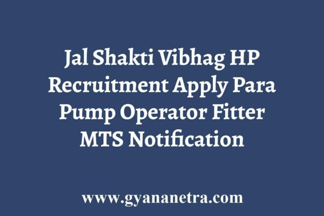 Jal Shakti Vibhag HP Recruitment
