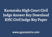 Karnataka High Court Civil Judge Answer Key Paper