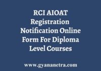 RCI AOAT Registration Online Form