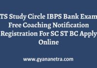 TS Study Circle IBPS Free Coaching Notification