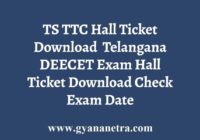 TS TTC Hall Ticket Download