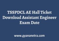 TSSPDCL AE Hall Ticket