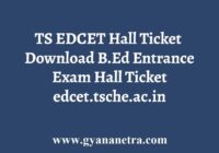 Telangana EDCET Hall Ticket