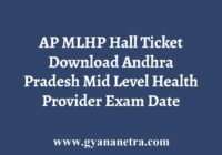 AP MLHP Hall Ticket Download