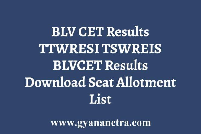 BLV CET Results