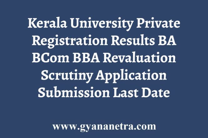 Kerala University Private Registration Result