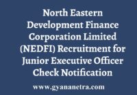 NEDFI Recruitment