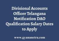 Telangana DAO Recruitment