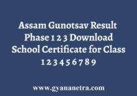 Assam Gunotsav Result Download