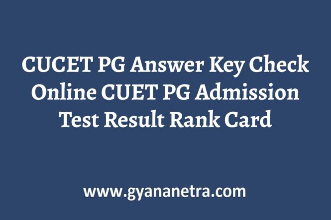CUCET PG Result Admission Test