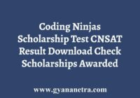 Coding Ninjas Scholarship Test Result
