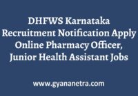 DHFWS Karnataka Recruitment Notification