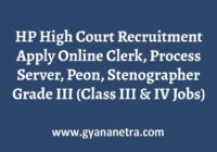 HP High Court Recruitment Apply Online