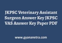 JKPSC Veterinary Assistant Surgeon Answer Key Paper