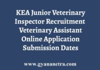 KEA Junior Veterinary Inspector Recruitment