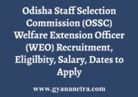 Odisha Welfare Extension Officer Recruitment